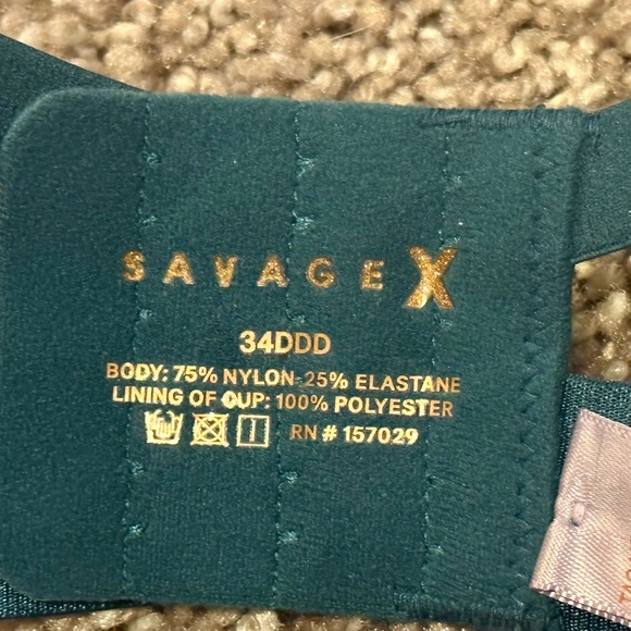 NWT Savage X Fenty 34DDD Green T-Shirt Bra - Picture 3 of 4